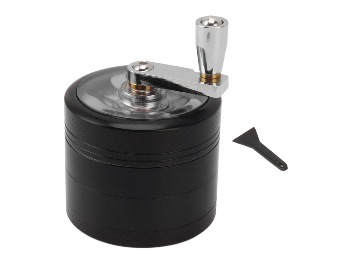 Spice Moedor 63mm Liga Zinco Com Cabo Tempero Manual Moedor