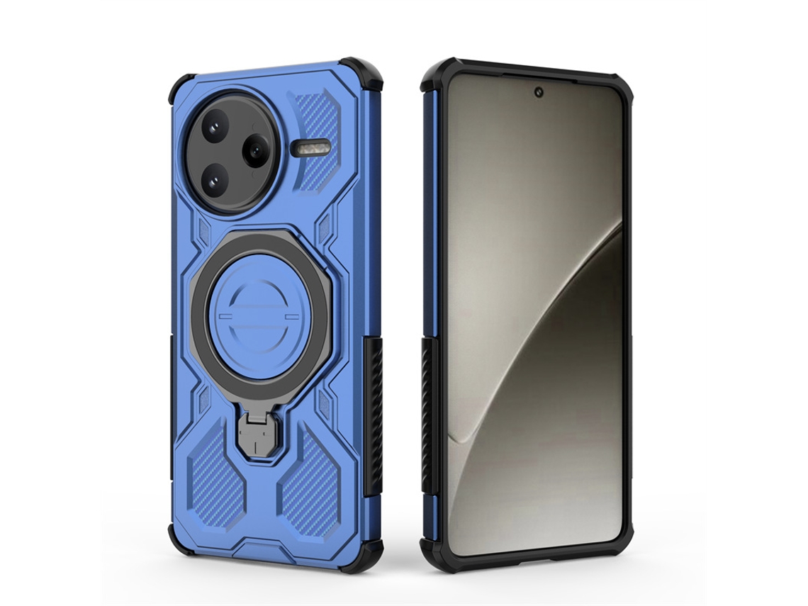 Capa Hexinyigjly Para Xiaomi Redmi Note K80procom Suporte Magnético Azul