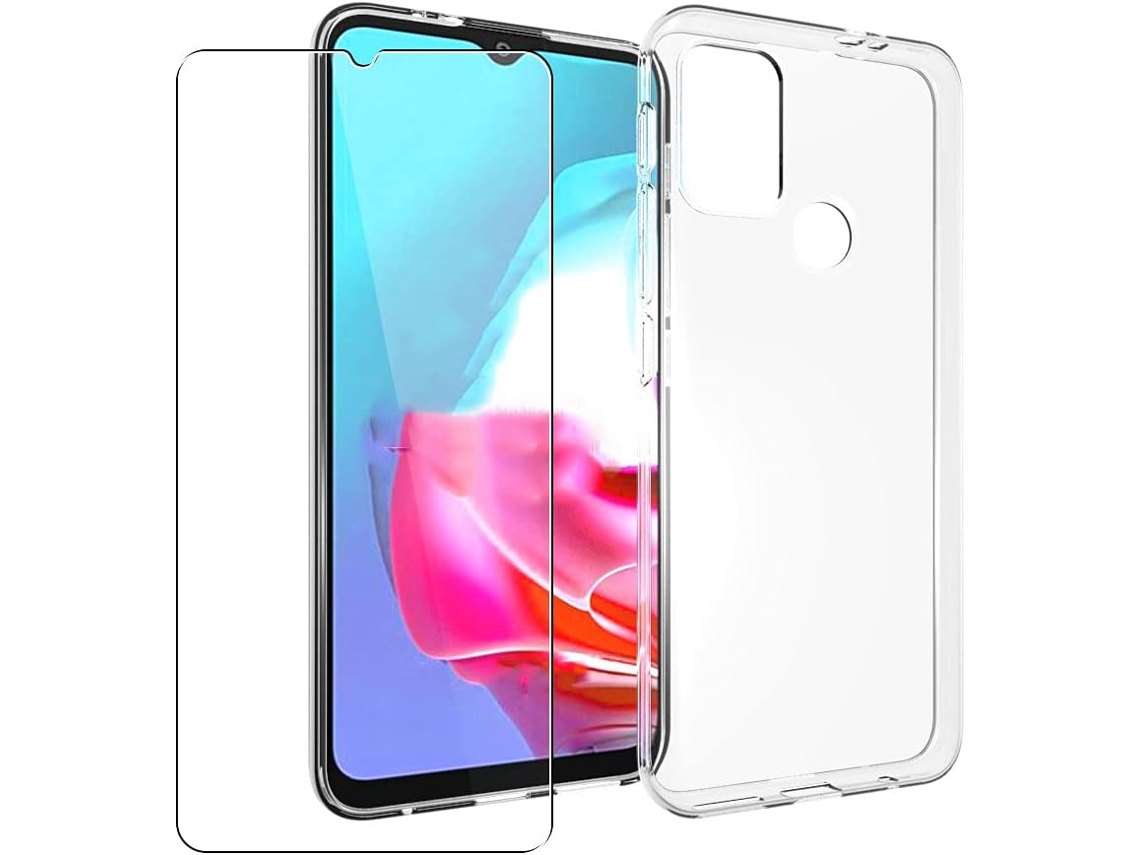 Película de Ecrã Coberto Proteção para Motorola Moto G20 HONGWE. Vidro Transparente