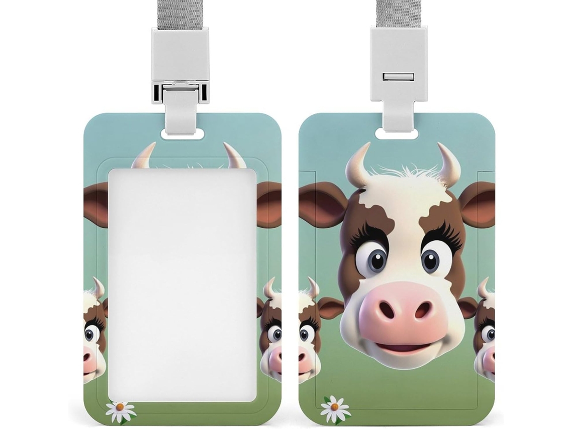 Porta-cartões Crachá, elegante porta-cartões de plástico para identificação, cartões de proximidade, cartões de crédito ou