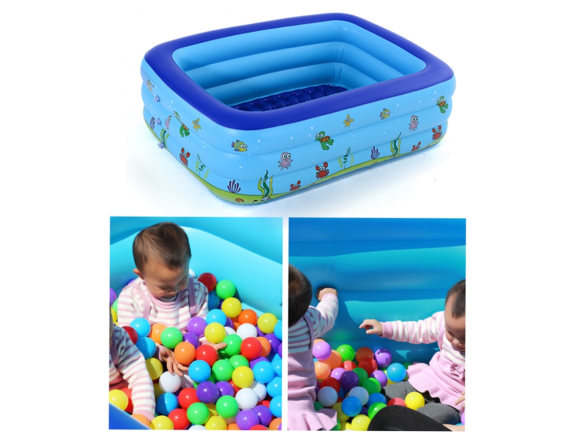 Mali piscina Inflável Portátil para Bebê e Crianças Banheira Ao Ar Livre Infantil com Fundo Macio e Drenagem Rápida