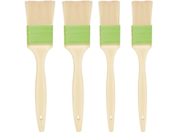 Nova Line conjunto de 4 Pincéis de Massas e Cozinha para Untar Manteiga, Óleo, Molhos em Pães, Massas, Grelhados e Churrascos