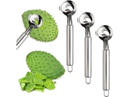 Colher Para Descascar Cactos, Descascador Manual, Item Essencial Para Quem Ama Cactos Zeuxo (pacote Com 3)