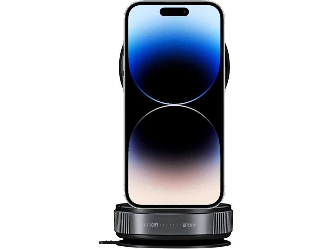 Suporte Magnético Para Celular Com Ventosa Giratória 360°, Base Retrátil E Apoio.