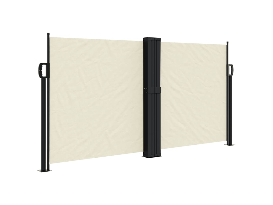 Retractable Side Awning, Retractable Side Awnings Vidaxl Creme Poliéster (120 X 600 Cm)