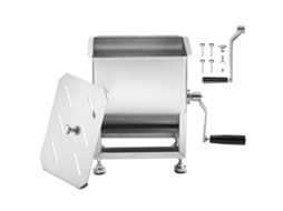 Mezcladora de carne manual Succebuy de 15 l con tanque fijo para mezclar hasta 7 kg