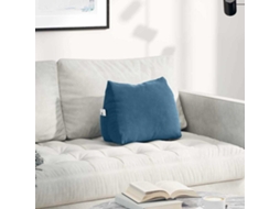 Vidaxl Travesseiro Para Costas Azul 45 X 20 X 35 Cm