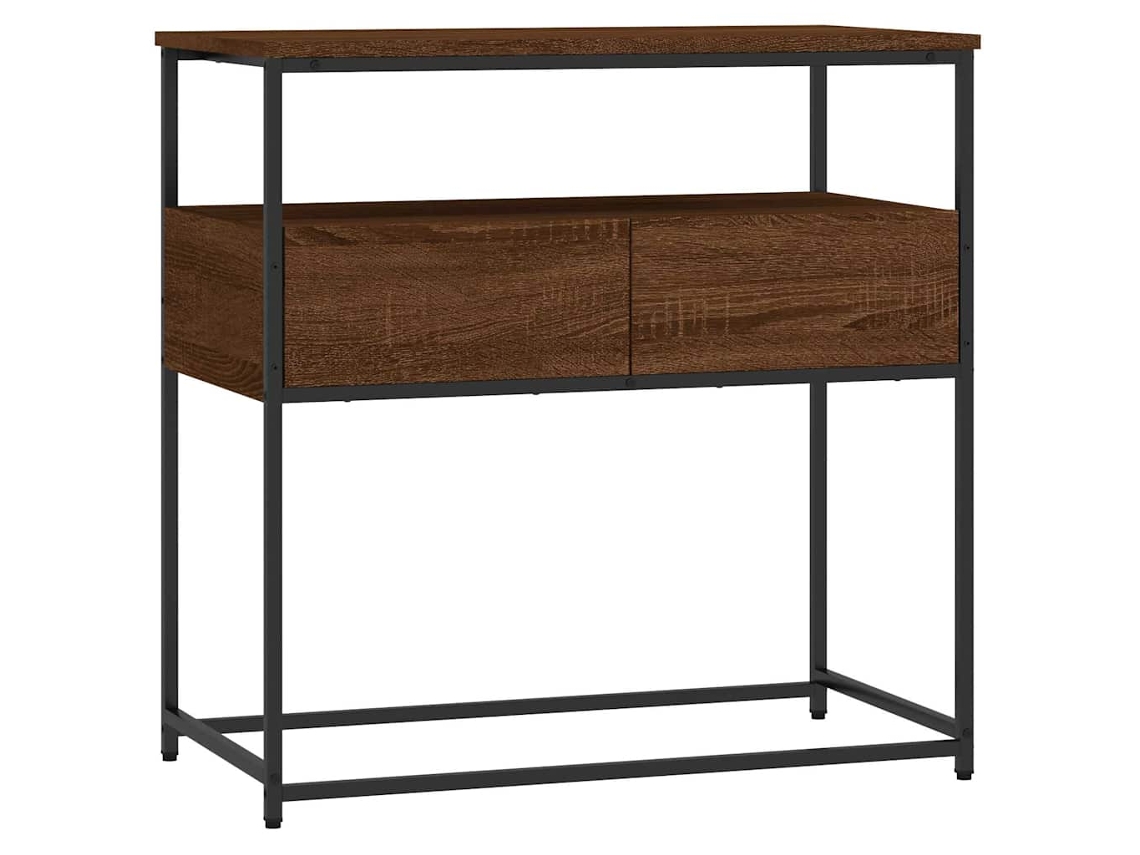 Console Table, Console Tables Vidaxl Marrom Madeira Processada (n/a)