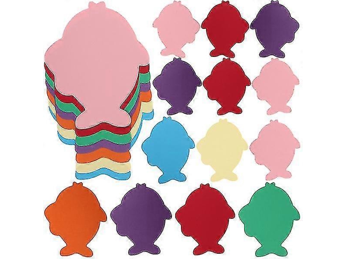 35 Peças Formas Peixes Papel Decoração Sala Aula