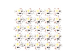 25pcs Chips LED Alta Potência 3W 5V 200lm Branco Quente para Luminárias DIY
