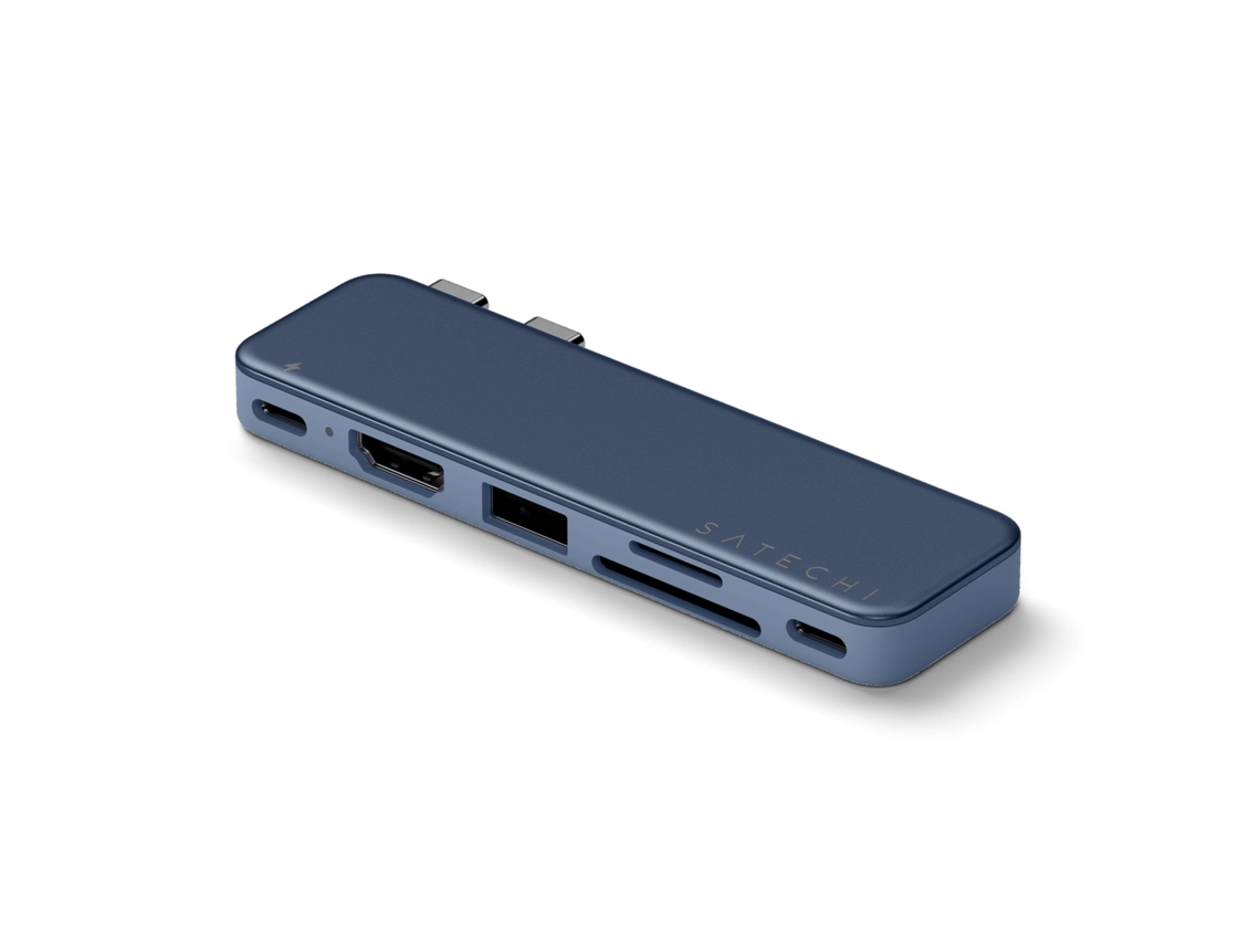 Hub SATECHI USB-C 6 em 1 para Surface e MacBook Neo (Azul)