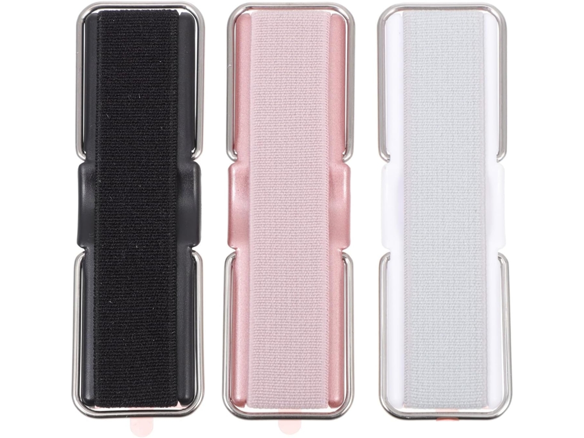 Conjunto De 3 Pulseiras Antiderrapantes Para Celular Com Elástico Em Abs E Aço.