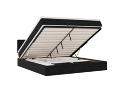 Ottoman Bed Frame, Ottoman Bed Frames Vidaxl Preto Veludo (160 X 200 Cm)