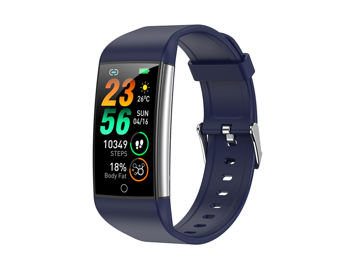 SHAH ARPAN Relógio Inteligente Tk76Ecg Ecg Pulso Fisioterapia Pulseira Inteligente Temperatura Corporal Freqüência Cardíaca Pressão Arterial Azul