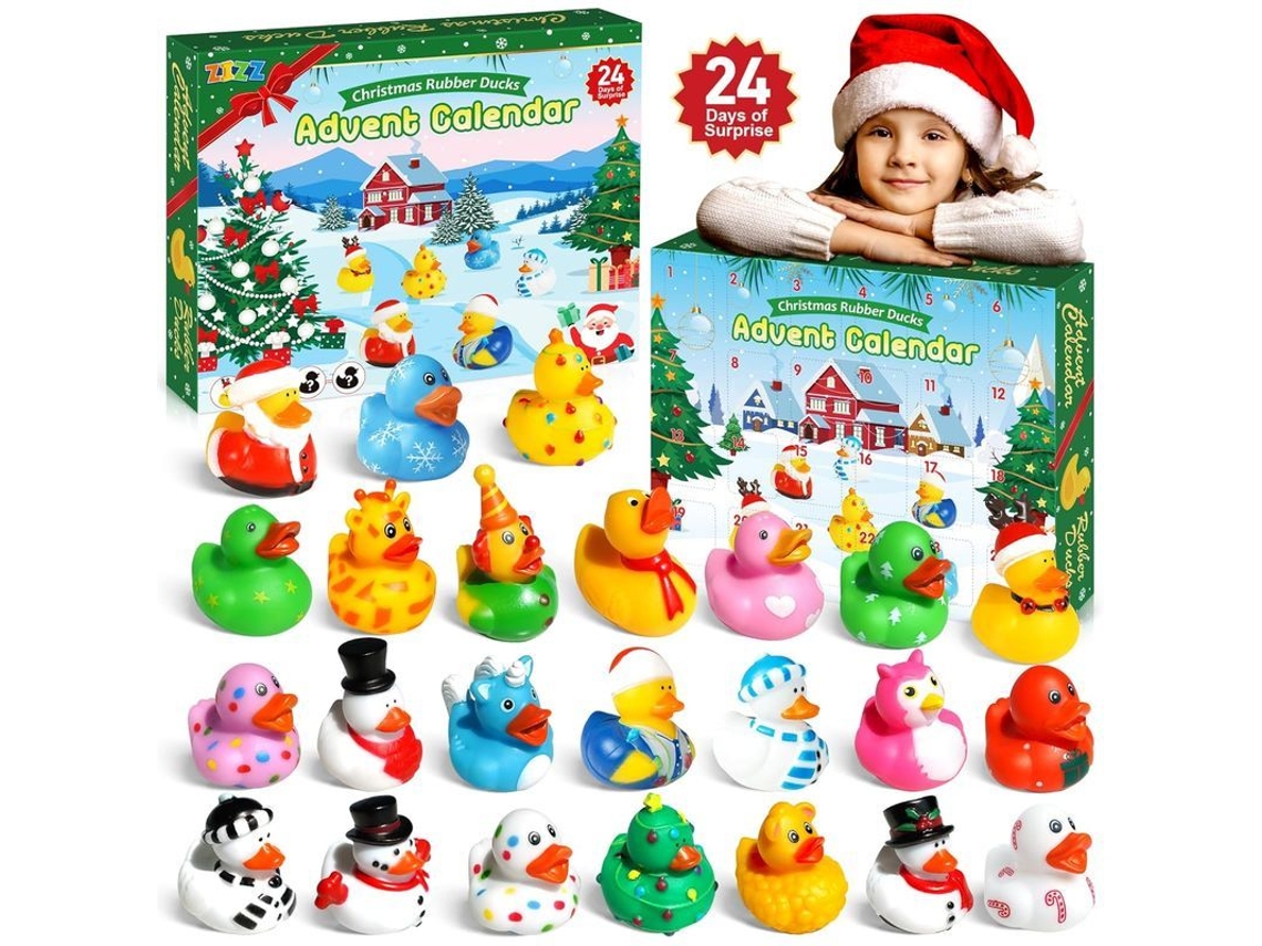 Calendário Do Advento 2024 Pato De Borracha De Natal - 24 Dias Presentes Para Contagem Regressiva