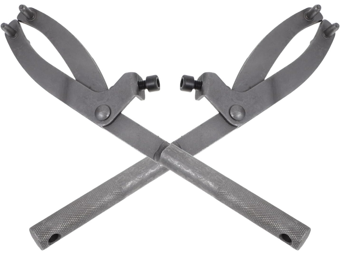 Conjunto De 2 Ferramentas Para Segurar A Embreagem Da Motocicleta Com Chave De Cubo De Aço Ajustável.