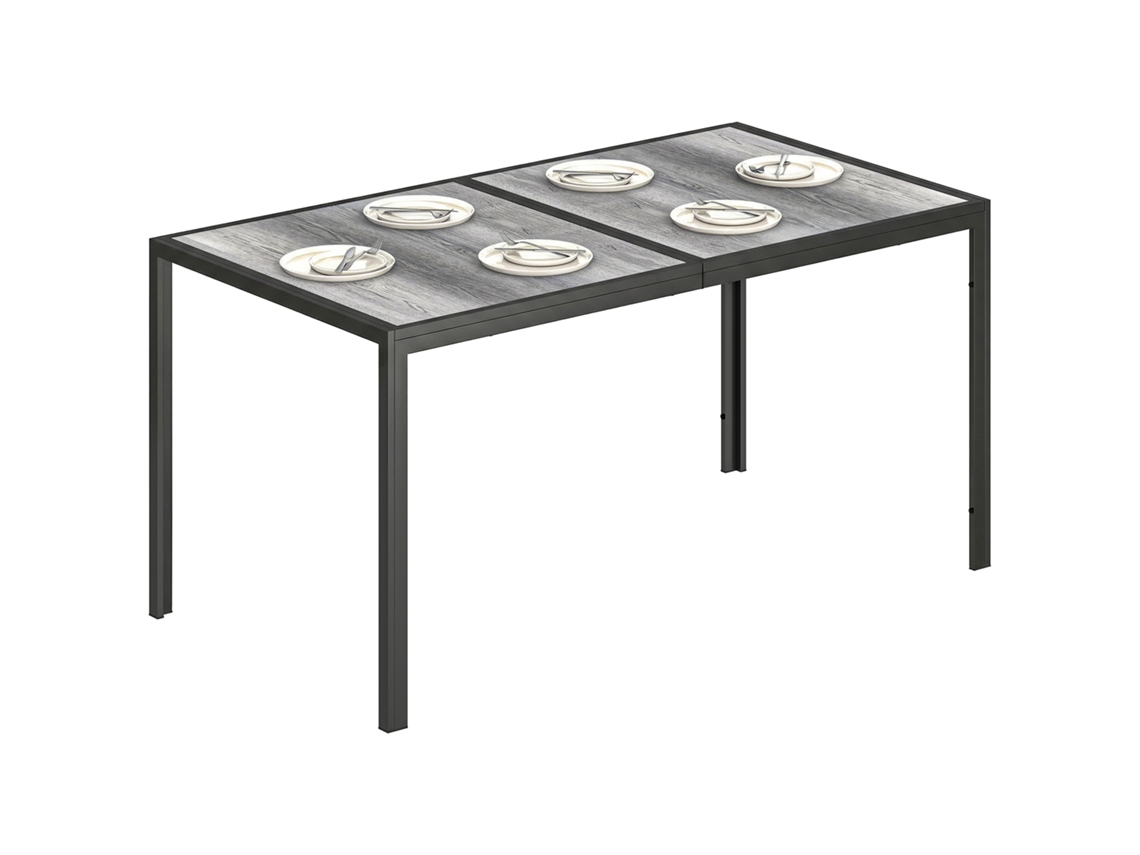 Mesa de Jardim CHEZMOI em madeira de acácia, 160x90cm, teca