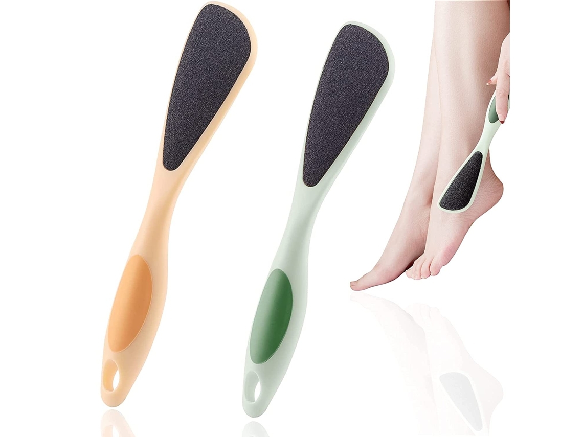 Kit De 2 Removedores De Calos Para Os Pés Laranja Verde Cuidados Com Os Pés*