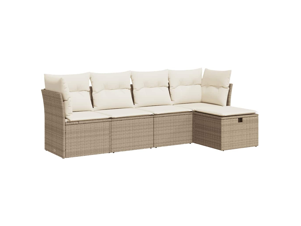 Garden Sofa Set, Garden Sofa Sets Vidaxl Bege Rattan / Vime (n/a)
