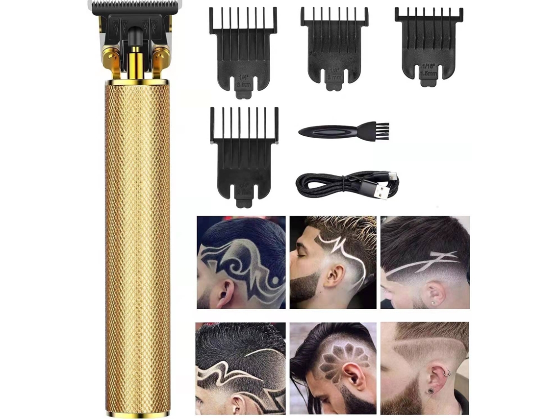 Aparador De Cabelo Para Homens, Aparador Sem Fio Recarregável Kit De Barbearia Profissional