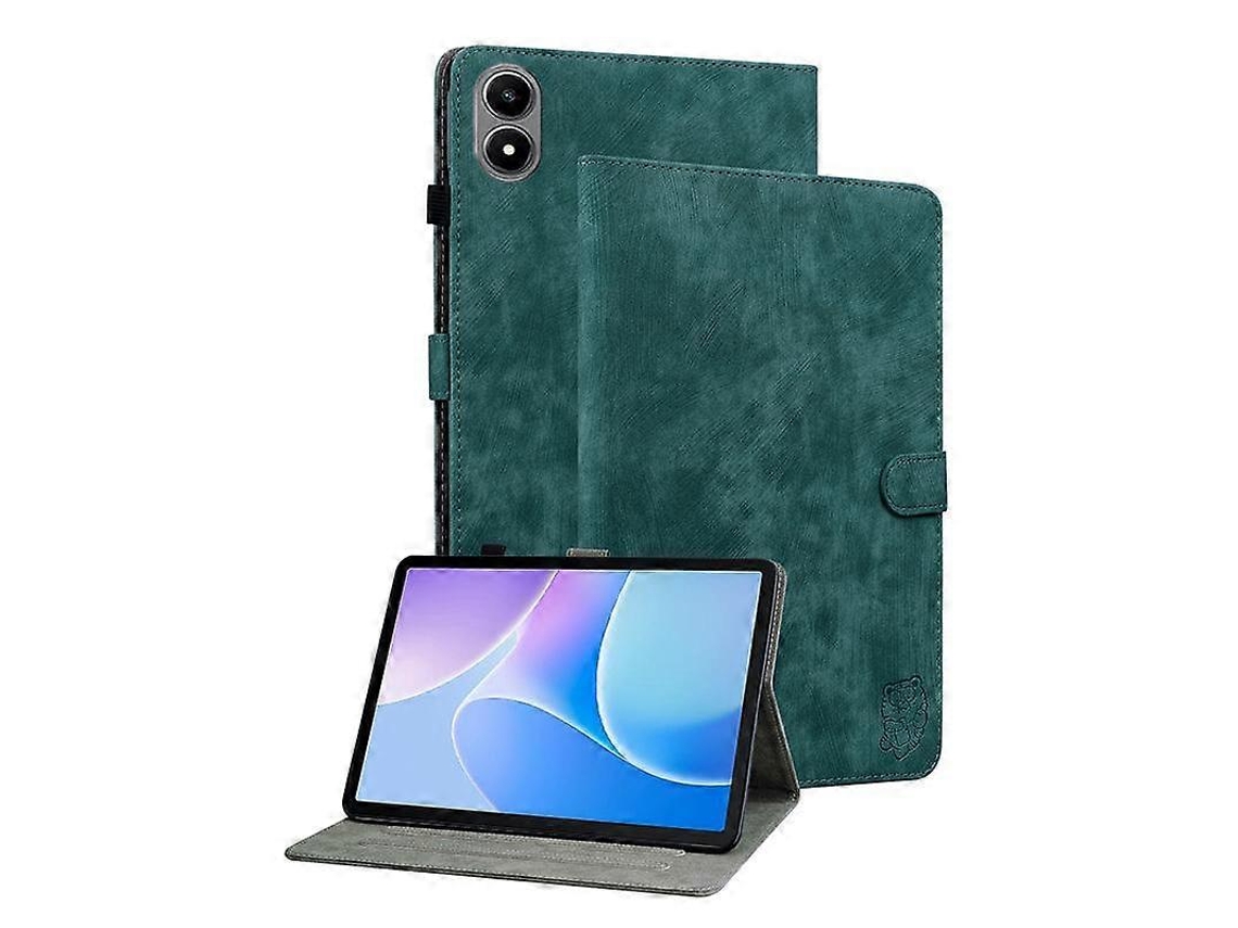 Capa de couro com estampa de tigre para tablet Webake