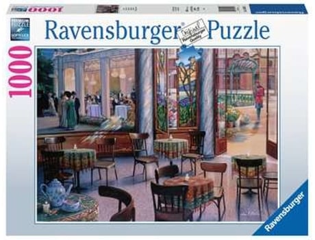 Puzzle RAVENSBURGER a Café Visit 1000 Peças Romântico