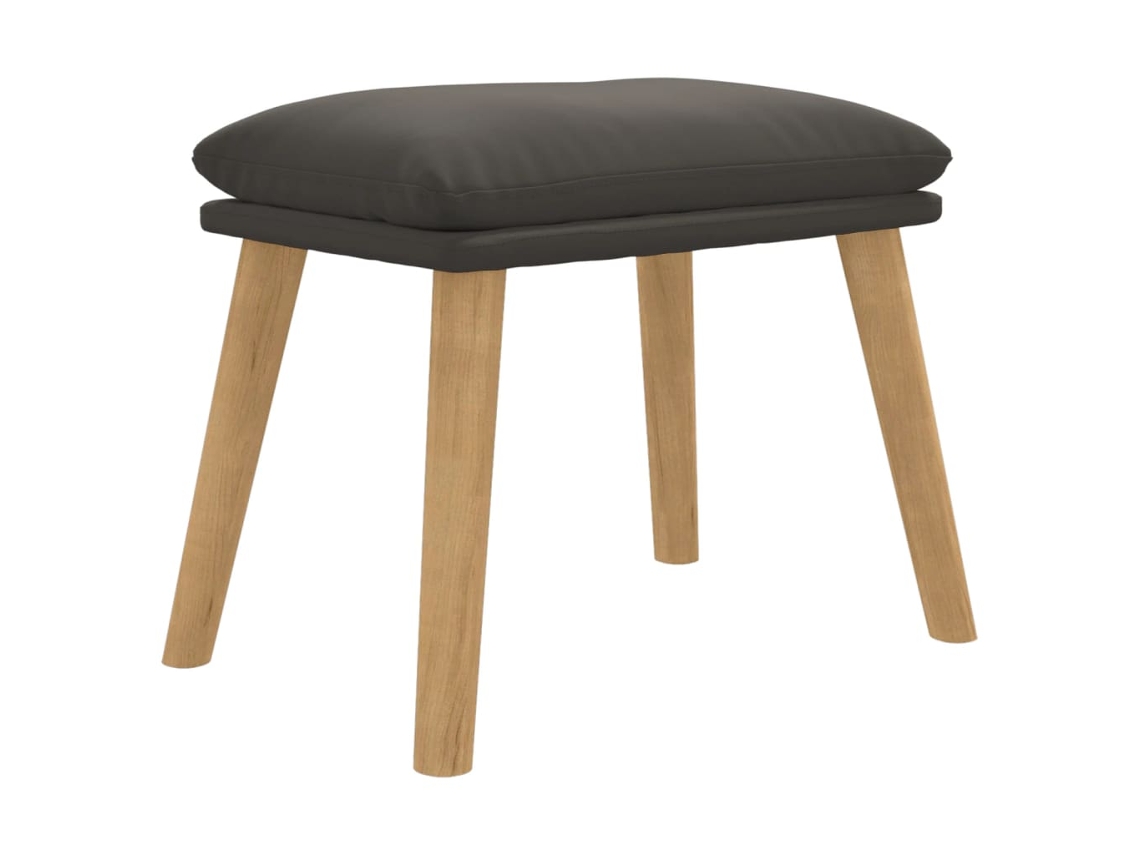 Footstool, Footstools Vidaxl Cinzeto Veludo (n/a)