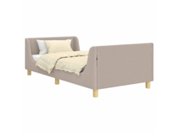 Estrutura de Cama Infantil com Cabeceira Cinzento Claro 80x160 cm MAISON EXCLUSIVE