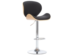 Bar Chair, Bar Chairs Vidaxl Preto Couro Artificial (n/a)