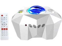 Projetor Led Aurora Borealis Lua Galáxia Luz Noturna Bluetooth Música