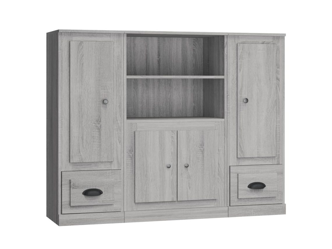 Highboard, Highboards Vidaxl Cinzeto Madeira Processada (n/a)