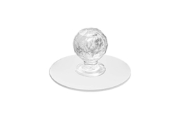 Manejos de cristal, redondos, para cajones, puertas invisibles, material PET, 4x4x2.5cm | S/MARCA