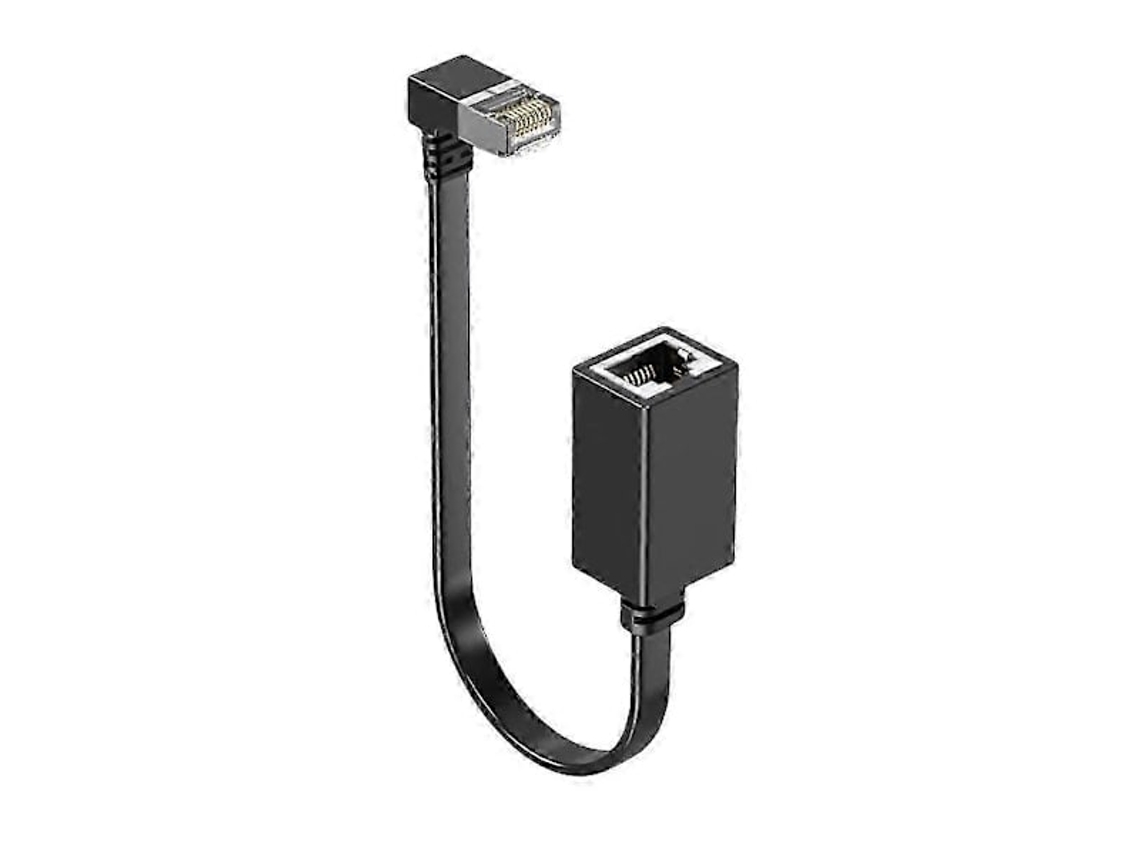 Cabo De Extensão Ethernet Em Ângulo Reto 90 Graus, Cat7 Rj45 Para Pc, Edição 0830-aquaforge