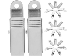 Pacote com 40 Miniaturas de Presilhas de Metal Tipo Jacaré com Mola, Presilhas Resistentes para Organização de Cabos SFUSHOS