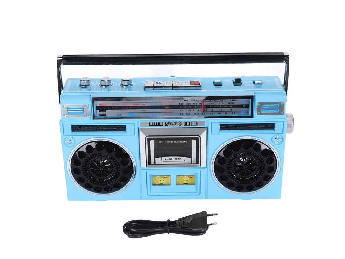 Player Cassette Portátil LAXISCREED Bluetooth Fm