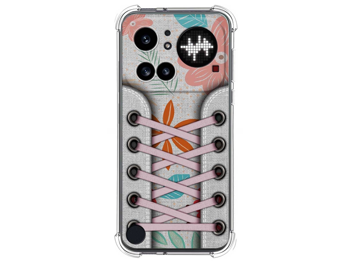 Capa Tumundosmartphone De Silicone À Prova De Choque Para Nothing Phone 4a Pro 5g Com Estampa De Tênis 09 Desenhos