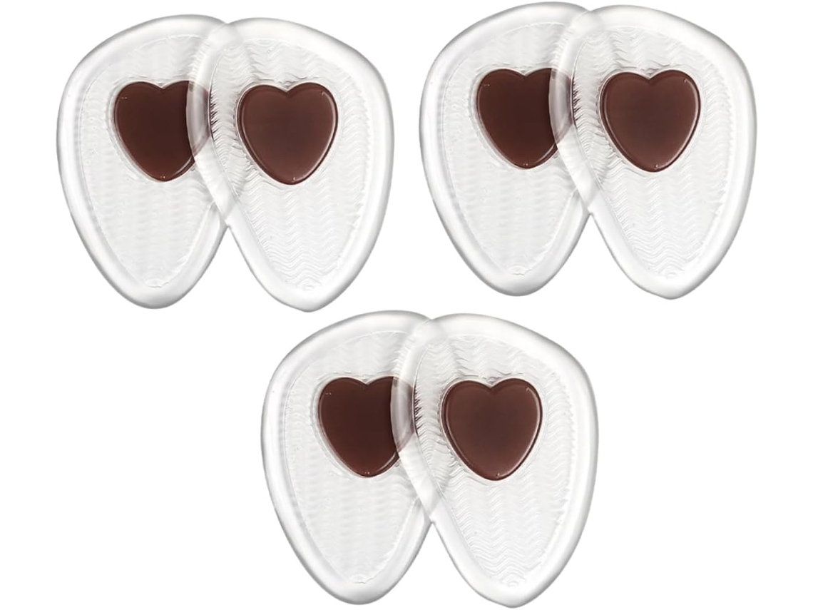 Galpada 3-pares De Palmilhas Femininas Com Amortecimento Metatarsal, Na Parte Frontal E No Calcanhar Para Sapatos De