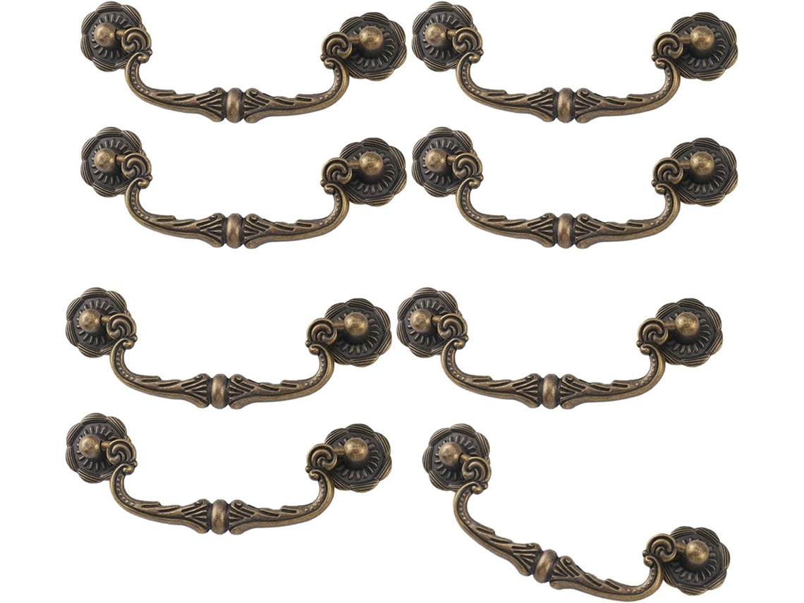 Puxadores De Bronze Para Móveis Com Design Tradicional, Confortáveis E Resistentes, Adequados Para Gavetas De 86mm, Com