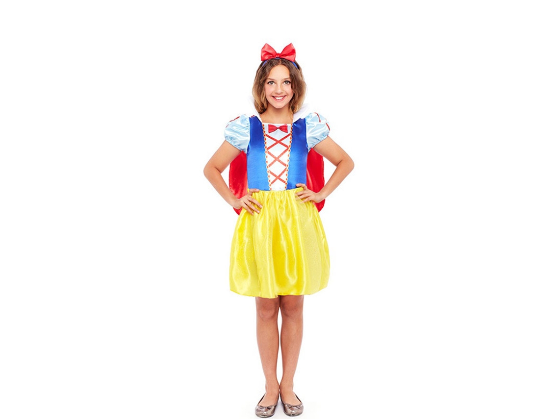 Fato de Menina PARTILANDIA Princesa Branca de Neve (Tam.: 7-9 anos)