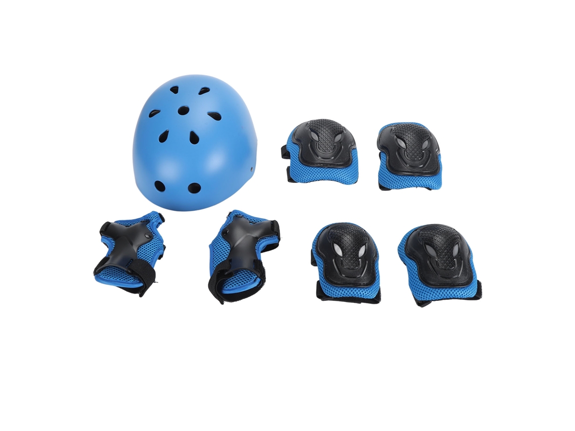Rebe-conjunto De Proteção Para Crianças Ciclismo Skate Capacete Joelheiras Ajustável Xs