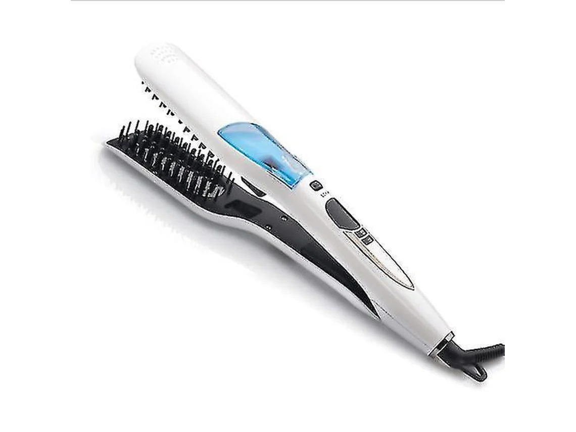 Alisadores De Cabelo Escova Elétrica De Cerâmica Para Alisar Cabelos Escova Lcd Alisador De Cabelo Vaporizador Chapinha Yunzii