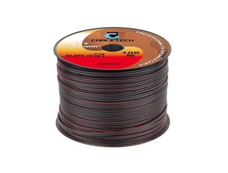 Cabo de alto-falante 1,5 mm preto Cabletech