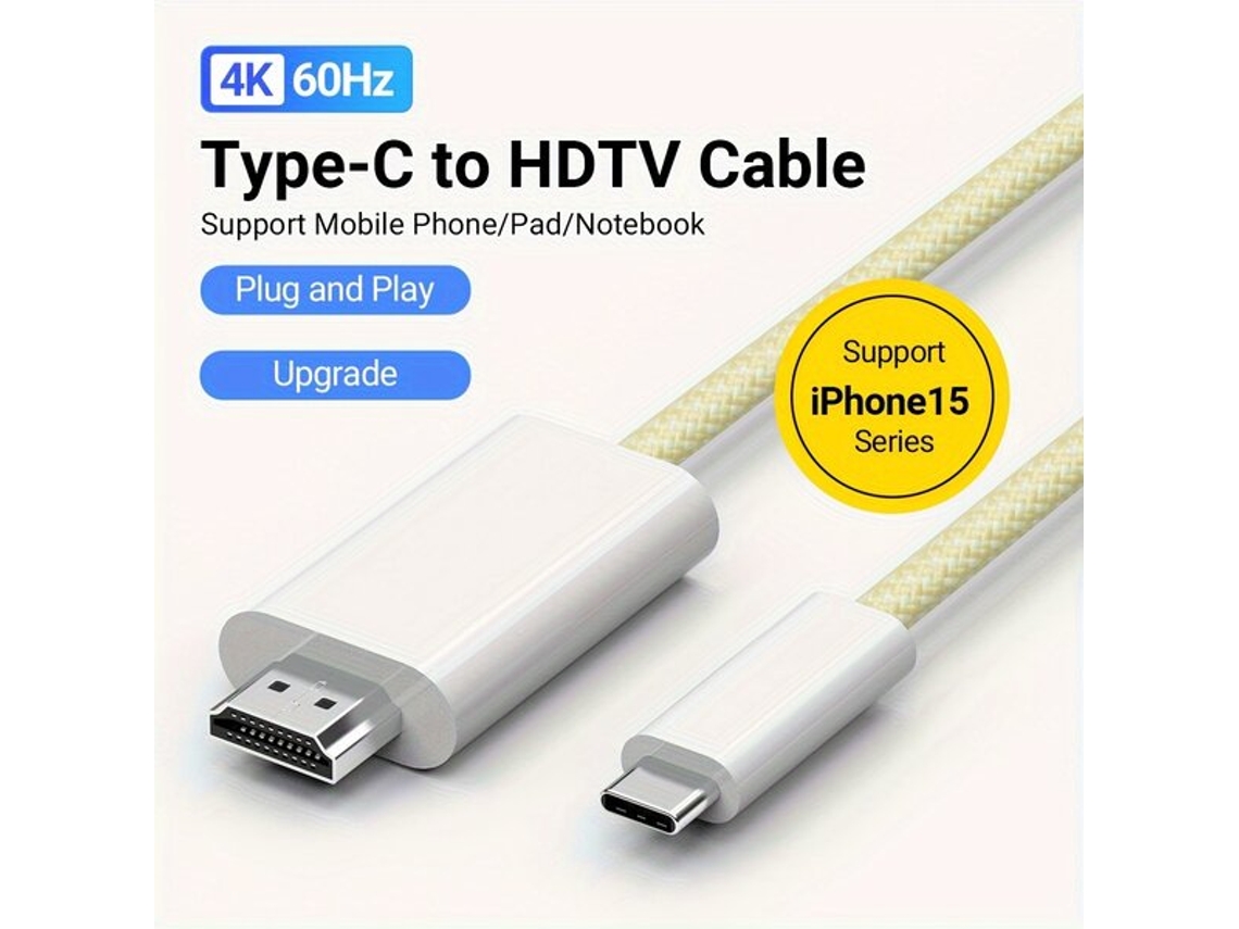 Cabo Usb C Para Hd Para Escritório E Casa Tadvyyvayotoy