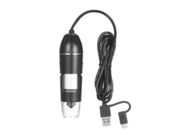Yuru microscópio Digital Usb 1600x com Luz Led Ajustável e Base 360°, Compatível com Android, Windows e Ios Pc