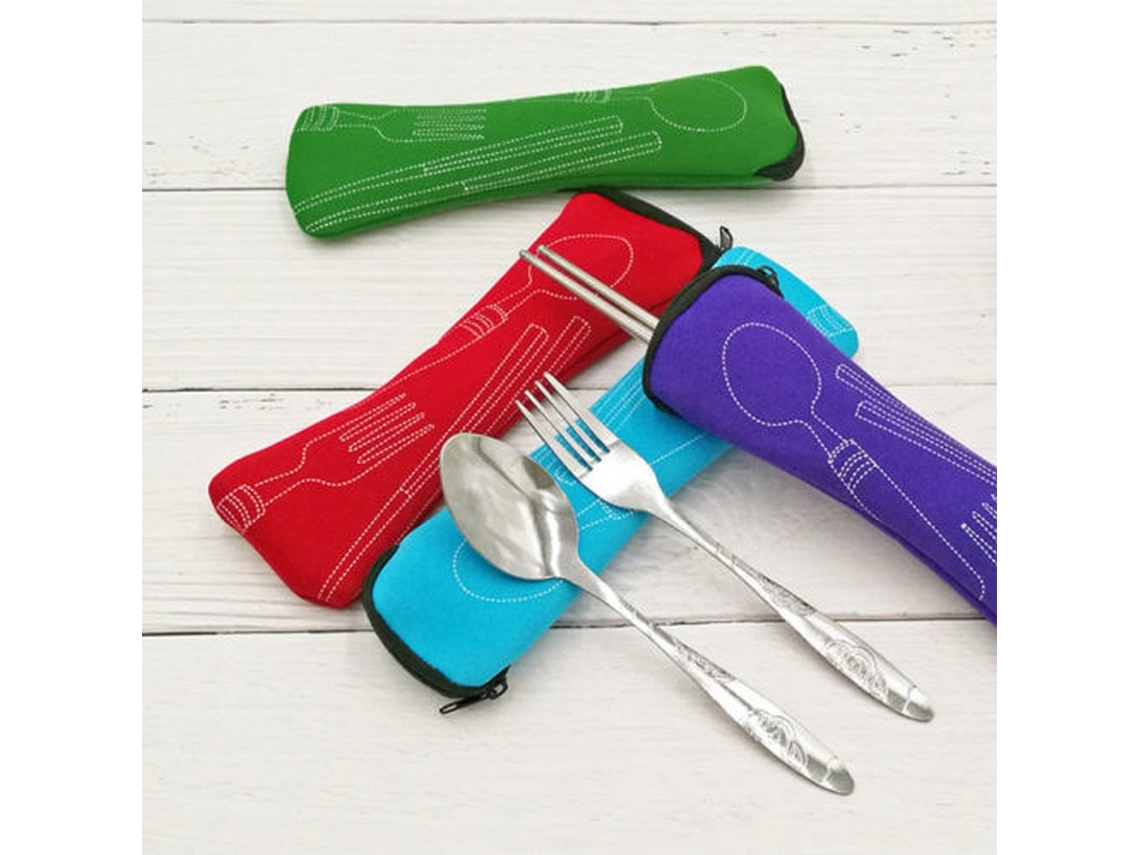 3 Peças Para Viagem Material: Algodão Aéreo 20x5cm Multicolorido