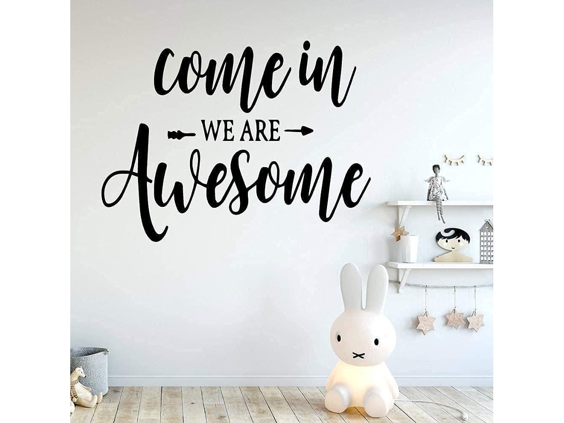 Adesivos de parede em vinil divertidos, incríveis e especiais para decoração de quarto infantil, em PVC, para casa, 28 cm x 37 cm.