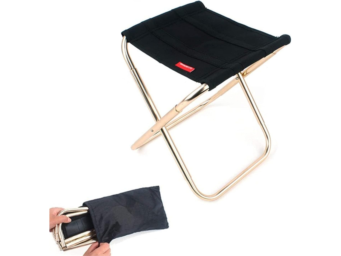 Cadeira Dobrável Portátil, Mini Cadeira Dobrável para Camping, Cadeira Leve de Alumínio para Uso Externo. AQUAFORGE
