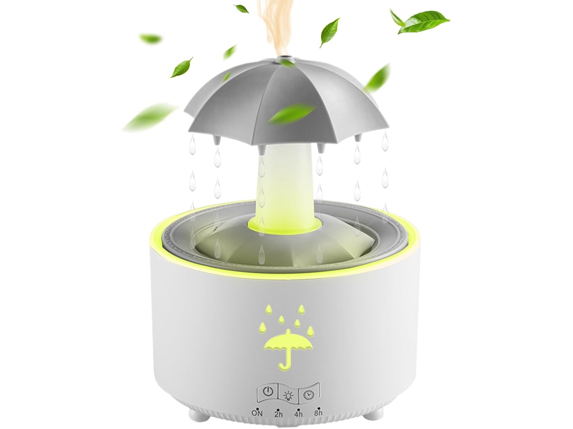 Umidificador Tipo Guarda-chuva Com Efeito Chuva – Ideal Para Escritórios, 13,4 X Cm