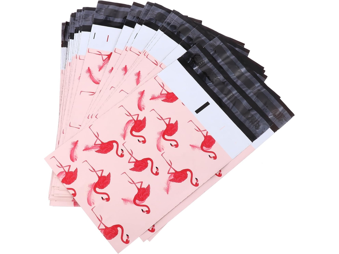 Paquet Postal Étanche Rose Em Pvc 50 Peças Forte Adhérence Para Envois Sécurisés Et Emballage Présent Pratique