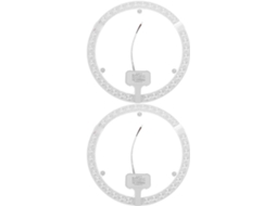 Conjunto de 2 Luminárias de Teto Led Brancas para Instalação. SFUSHOS
